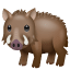 Wild zwijn emoji U+1F417 Wild zwijn emoji U+1F417
