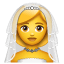 Bruiloft emoji U+1F470 Bruiloft emoji U+1F470