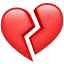 Gebroken hart emoji U+1F494 Gebroken hart emoji U+1F494