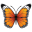 Vlinder emoji U+1F98B Vlinder emoji U+1F98B