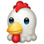 Kip gezicht emoji U+1F414 Kip gezicht emoji U+1F414