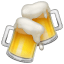 Bierpullen emoji U+1F37B Bierpullen emoji U+1F37B