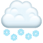 Sneeuwval U+1F328 Sneeuwval U+1F328