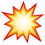 Explosie emoji U+1F4A5 Explosie emoji U+1F4A5