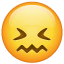 Onthutste emoji U+1F616 Onthutste emoji U+1F616