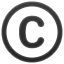 Copyright symbool U+A9 Copyright symbool U+A9