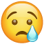 Smiley met tranen U+1F622 Smiley met tranen U+1F622