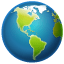 Wereldbol Amerika Facebook U+1F30E Wereldbol Amerika Facebook U+1F30E