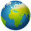 Wereldbol Europa Afrika U+1F30D Wereldbol Europa Afrika U+1F30D