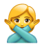 Niet-in-orde emoji U+1F645 Niet-in-orde emoji U+1F645
