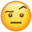 Smiley met opgetrokken wenkbrauw U+1F928 Smiley met opgetrokken wenkbrauw U+1F928