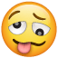 Emoji met gek gezicht U+1F974 Emoji met gek gezicht U+1F974