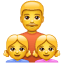 Vader dochters emoji U+1F468 U+1F467 U+1F467 Vader dochters emoji U+1F468 U+1F467 U+1F467
