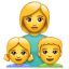 Moeder kinderen emoji U+1F469 U+1F467 U+1F466 Moeder kinderen emoji U+1F469 U+1F467 U+1F466