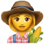 Boerin smiley U+1F469 U+1F33E Boerin smiley U+1F469 U+1F33E