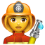 Brandweervrouw emoji U+1F469 U+1F692 Brandweervrouw emoji U+1F469 U+1F692