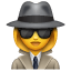 Vrouwelijke detective U+1F575 U+2640 Vrouwelijke detective U+1F575 U+2640