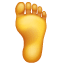 Voet emoji U+1F9B6 Voet emoji U+1F9B6
