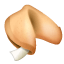 Gelukskoekje emoji U+1F960 Gelukskoekje emoji U+1F960