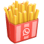 Frietjes emoji U+1F35F Frietjes emoji U+1F35F