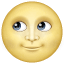 Maan met gezicht U+1F31D Maan met gezicht U+1F31D