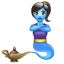 Geest in de fles emoji U+1F9DE Geest in de fles emoji U+1F9DE