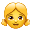 Meisje emoji U+1F467 Meisje emoji U+1F467