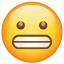 Emoji met grimas trekkend gezicht U+1F62C Emoji met grimas trekkend gezicht U+1F62C
