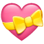 Hart met strik U+1F49D Hart met strik U+1F49D