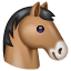 Paard emoji U+1F434 Paard emoji U+1F434