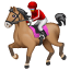 Paardenrennen emoji U+1F3C7 Paardenrennen emoji U+1F3C7