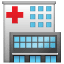 Ziekenhuis emoji U+1F3E5 Ziekenhuis emoji U+1F3E5