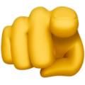 Wijzende vinger Whatsapp U+1FAF5 Wijzende vinger Whatsapp U+1FAF5