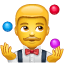 Jongleur emoji U+1F939 Jongleur emoji U+1F939