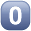 Toets nul symbool U+30 Toets nul symbool U+30