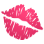 Kusafdruk emoji U+1F48B Kusafdruk emoji U+1F48B