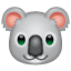 Koala smiley U+1F428 Koala smiley U+1F428