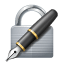 Hangslot met pen U+1F50F Hangslot met pen U+1F50F