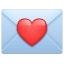 Brief met hart U+1F48C Brief met hart U+1F48C