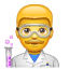 Onderzoeker emoji U+1F468 U+1F52C Onderzoeker emoji U+1F468 U+1F52C