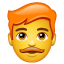 Roodharige man U+1F468 U+1F9B0 Roodharige man U+1F468 U+1F9B0