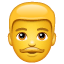 Man emoji U+1F468 Man emoji U+1F468