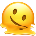 Smeltend gezicht Emoji U+1FAE0 Smeltend gezicht Emoji U+1FAE0