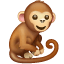 Aap emoji U+1F412 Aap emoji U+1F412