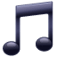 Muzieknoot symbool U+1F3B5 Muzieknoot symbool U+1F3B5