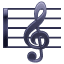 Muzieksleutel U+1F3BC Muzieksleutel U+1F3BC