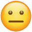 Emoji met rechte mond U+1F610 Emoji met rechte mond U+1F610