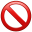 Verboden emoji U+1F6AB Verboden emoji U+1F6AB