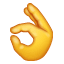 OK emoji Facebook U+1F44C OK emoji Facebook U+1F44C
