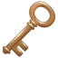 Antieke sleutel emoji U+1F5DD Antieke sleutel emoji U+1F5DD